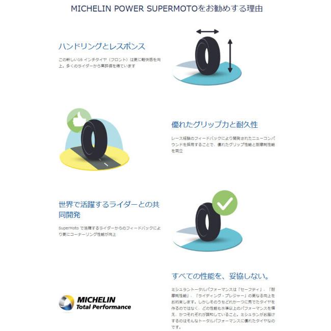 MICHELIN ミシュラン POWER SUPERSPORT MOTO Ver.C【160/60R17 TL】パワースーパーモト タイヤ オンロードタイヤ・サーキット向け オンロードタイヤ | ミシュラン | 05