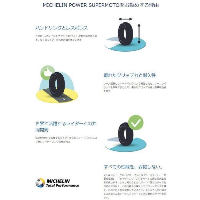 MICHELIN ミシュラン POWER SUPERSPORT MOTO Ver.C 【160/60R17 TL】 パワースーパーモト タイヤ オンロードタイヤ・サーキット向け オンロードタイヤ | ミシュラン | 05