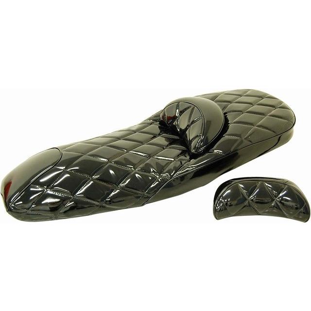 マグザムバイクシート 黒 小傷あり バイクパーツセンター ベース付カスタムシート カラー：ブラック