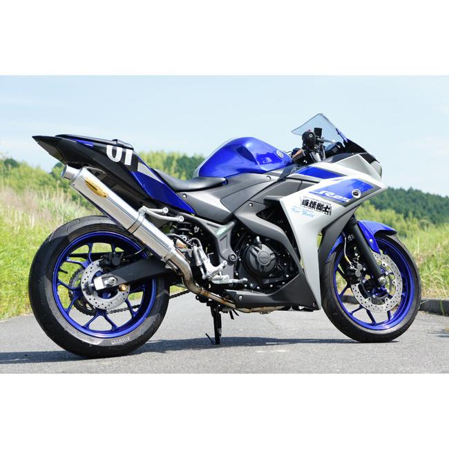 TSUKIGI フルエキゾーストマフラー　YZF-R25 YZF-R3 月木レーシング ツキギレーシング フルエキゾーストレーシングマフラー
