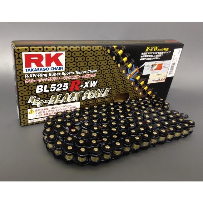 RK JAPAN JAPAN:アールケージャパン BLブラックスケールシリーズチェーン リンク数：66 新発売の １着でも送料無料 BL525R-XW