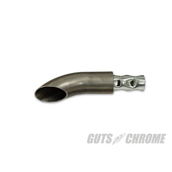 GUTS CHROME ガッツクローム MOON ターンアウトサイレンサー bare HARLEY-DAVIDSON ハーレーダビッドソン 補修・汎用サイレンサー マフラー | GUTS CHROME | 01