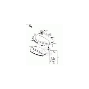 CMS シーエムエス 燃料タンクエンブレム、lh  (Fuel Tank Emblem，lh) Z1 KAWASAKI カワサキ エンブレム 外装
