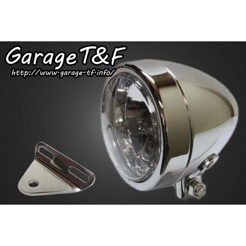 Garage T\u0026F ガレージ 4インチスリムライト＆ライトステーキット タイプA スリムライト：プレーン ショート、全長：110mm スティード400 VSE HONDA ホンダ