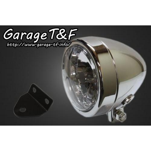 Garage T\u0026F ガレージ 4インチスリムライト＆ライトステーキット タイプC SR400 YAMAHA ヤマハ ヘッドライト 灯火類 電装系