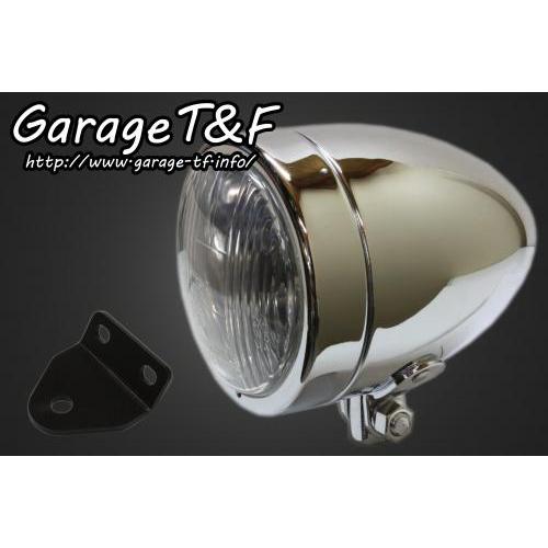 Garage T\u0026F ガレージ 4インチスリムライト＆ライトステーキット タイプC SR400 YAMAHA ヤマハ ヘッドライト 灯火類 電装系