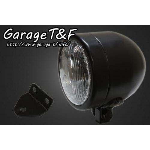 Garage T\u0026F ガレージ 4インチドームライト＆ライトステーキット タイプC SR400 YAMAHA ヤマハ ヘッドライト 灯火類 電装系