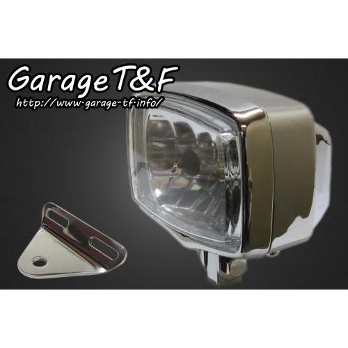 Garage T\u0026F ガレージ 4インチスクエアライト＆ライトステーキット タイプA バルカン400 バルカン400II KAWASAKI カワサキ ヘッドライト 灯火類 電装系