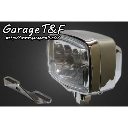 Garage T\u0026F ガレージ 4インチスクエアライト＆ライトステーキット タイプB バルカンクラシック400 バルカン400 KAWASAKI カワサキ ヘッドライト 灯火類
