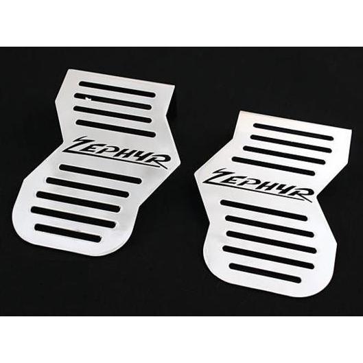 ACP（エーシーピー） ロゴ入りメッキキャブサイドカバー ゼファーχ