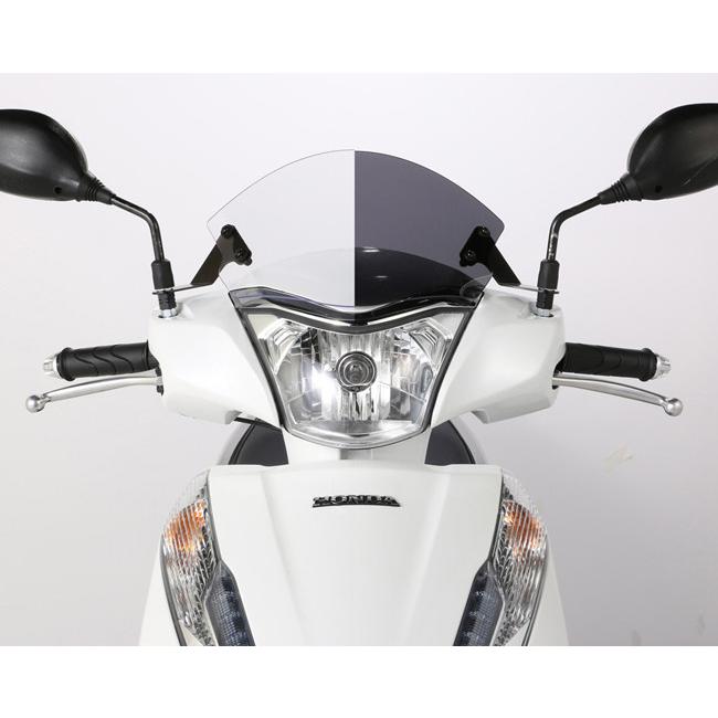 h*d様 リード125 キタコ ウィンドシールド エアロバイザー スクリーン 風 KITACO（キタコ） エアロバイザー カラー：スモーク リード125 HONDA