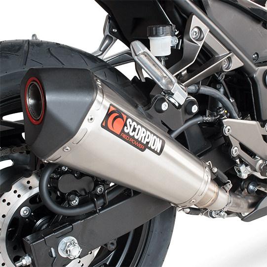 SCORPION スコーピオン セルケトテーパー スリップオンマフラー Ninja300 Z300 KAWASAKI カワサキ マフラー_4