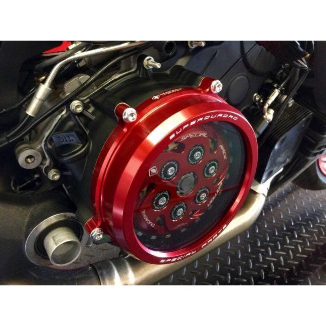 DUCABIKE (DBK) ドゥカバイク (ディービーケー) クリアークラッチカバー カラー：レッド DUCATI ドゥカティ クラッチカバー エンジンパーツ エンジン | ブランド登録なし | 04