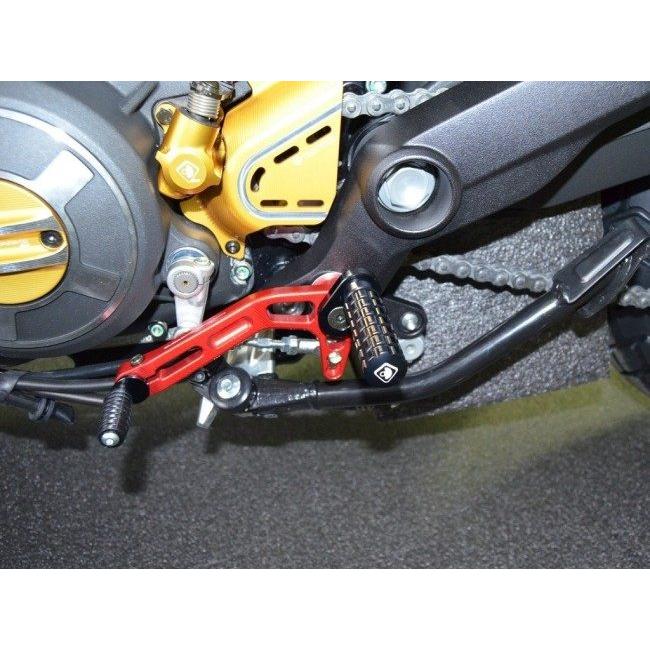DUCABIKE (DBK) ドゥカバイク (ディービーケー) 固定式 アジャスタブルステップバー カラー：ブラック DUCATI ドゥカティ ステップバー ステップ 足回りの画像