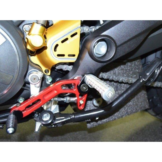 DUCABIKE (DBK) ドゥカバイク (ディービーケー) 固定式 アジャスタブルステップバー カラー：シルバー DUCATI ドゥカティ ステップバー ステップ 足回りの画像