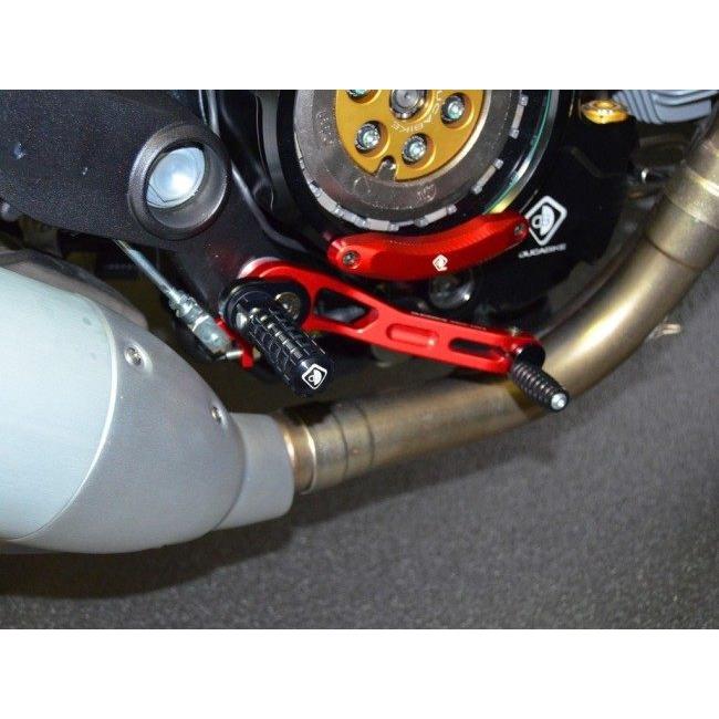 DUCABIKE (DBK) ドゥカバイク (ディービーケー) 可倒式 アジャスタブルステップバー カラー：ブラック DUCATI ドゥカティ ステップバー ステップ 足回り_1