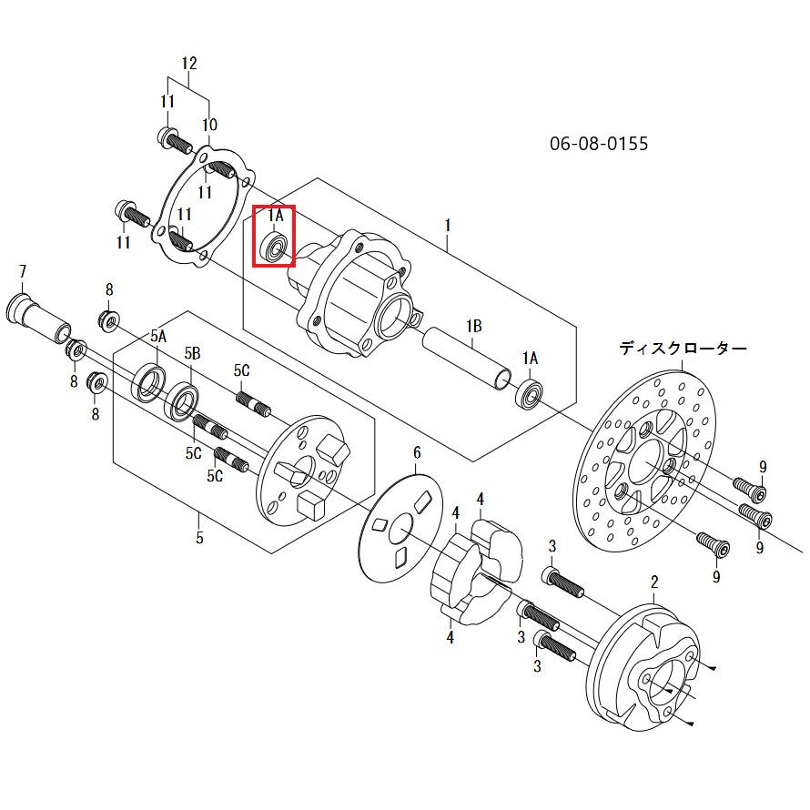 SP武川 SPタケガワ 【補修用パーツ】ボールベアリング6201LLB モンキー ゴリラ HONDA ホンダ ホイールベアリング ホイール関連 足回り | スペシャルパーツ武川