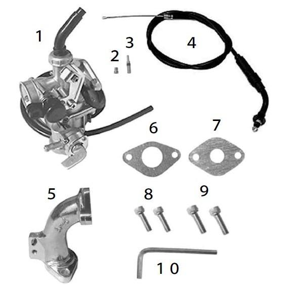 SP武川 SPタケガワ PB16キャブレタキット スーパーカブ50 リトルカブ HONDA ホンダ キャブレター 吸気関連 エンジン | スペシャルパーツ武川 | 01