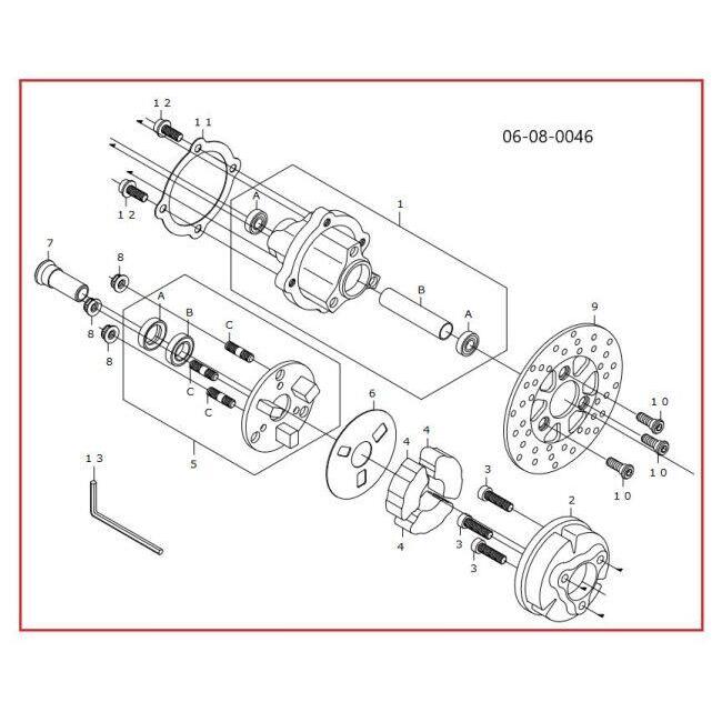 スペシャルパーツ武川 SP武川 SPタケガワ ダンパーハブ(brembo社製2P