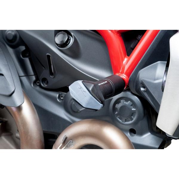 Puig プーチ クラッシュパッド R19タイプ カラー：ブラック MONSTER 1200 821 1200S 1200R DUCATI ドゥカティ エンジンスライダー・フレームスライダー_1