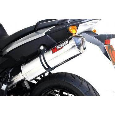 SCORPION スコーピオン ファクトリーオーバル スリップオンマフラー F800 GS BMW マフラーの画像