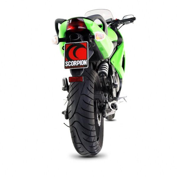 SCORPION スコーピオン ファクトリーオーバル スリップオンマフラー ER6F ER6N Versys KAWASAKI カワサキ マフラーの画像