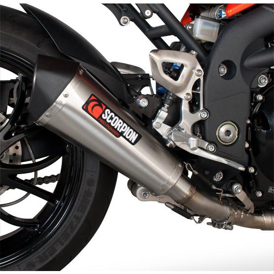 SCORPION スコーピオン セルケトテーパー スリップオンマフラー Speed Triple 1050 TRIUMPH トライアンフ マフラー_4