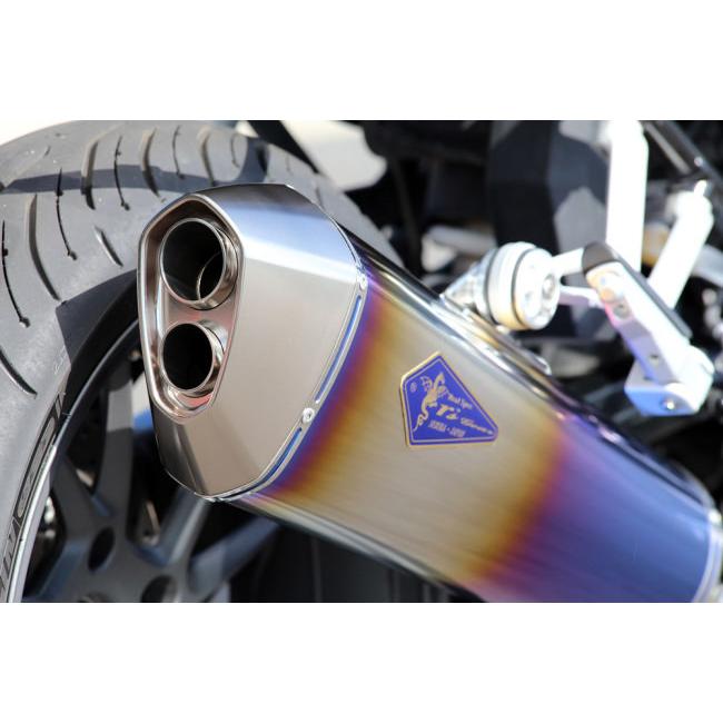r’s gear アールズギア ワイバン フルエキゾーストチタンマフラー サイレンサーカラー：ドラッグブルー R1200R R1200RS BMW フルエキゾーストマフラー | ブランド登録なし | 03