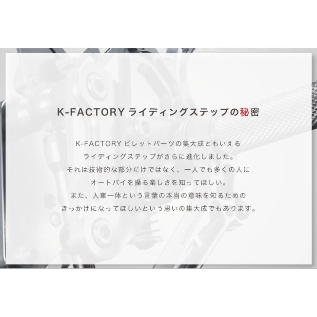 K-FACTORY（ケイファクトリー） ライディングステップ ZX-10R KAWASAKI