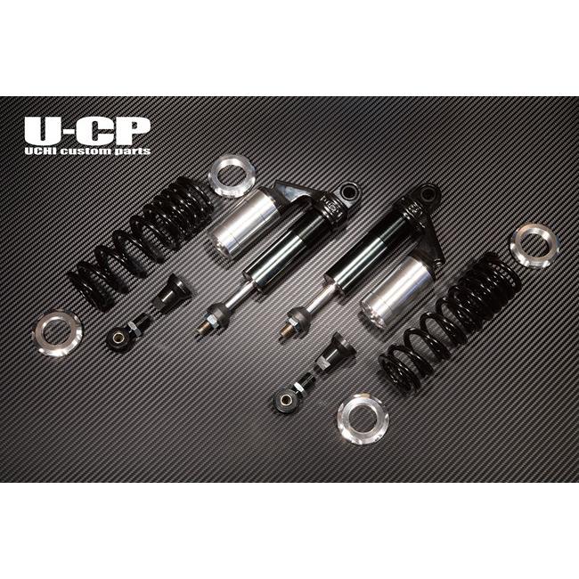 U-CP ユーシーピー リアサスペンション カラー：ブラック／シルバー Z2 (750RS/Z750FOUR) Z1 (900SUPER4) KAWASAKI カワサキ サスペンション 足回りの画像