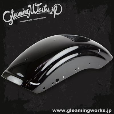 GLEAMING WORKS グリーミンワークス ショートリブフェンダー XL カラー：黒ゲルコート SPORTSTERファミリー HARLEY-DAVIDSON ハーレーダビッドソン 外装