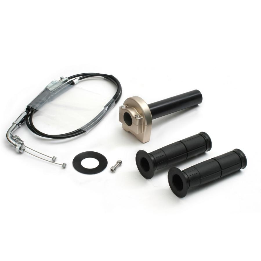 ACTIVE アクティブ スロットルキット TYPE-1 インナー巻取径：Φ40 / 素材：ワイヤー金具メッキ CB400SB CB400SF HONDA ホンダ ハンドル周辺パーツ ハンドル