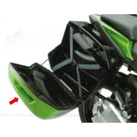 カワサキ（Kawasaki） パニアケースカバー カラー：メタリックカーボン