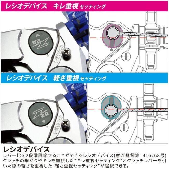 ZETA RACING ジータ レーシング ピボットパーチ CP クラッチレバーホルダー セット【汎用】 タイプ：3フィンガー クラッチレバー ハンドル周辺パーツ ハンドル | ブランド登録なし | 08