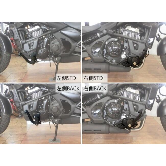 カワサキ バルカンS KQRブラケット ブラック K'sーSTYLE K's-STYLE ケイズスタイル ステップバックブラケット