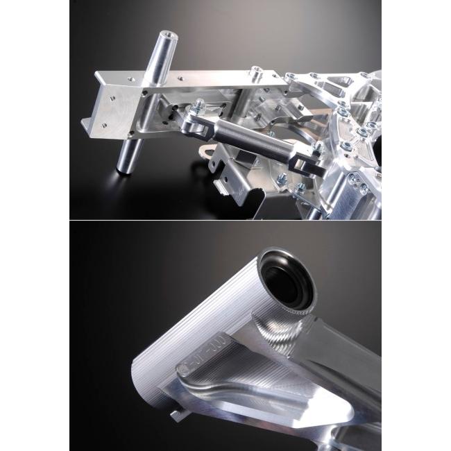 G-Craft ジークラフト アルミビレットフレーム GC-017 Type-S ピボット部Φ12仕様：あり / 仕上げ：ブラックアルマイト仕上げ ゴリラ モンキー HONDA ホンダ_7
