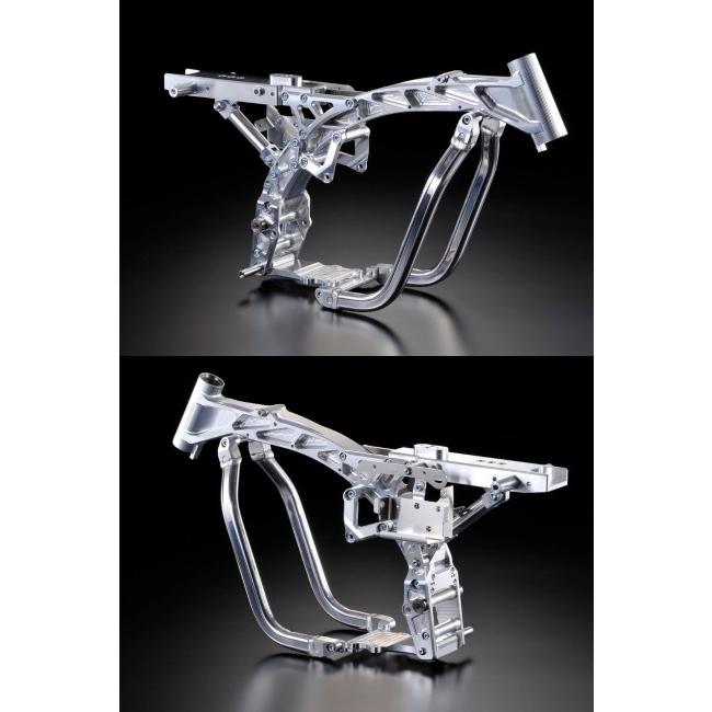 G-Craft ジークラフト アルミビレットフレーム GC-017 Type-S ピボット部Φ12仕様：あり / 仕上げ：ブラックアルマイト仕上げ ゴリラ モンキー HONDA ホンダ_8