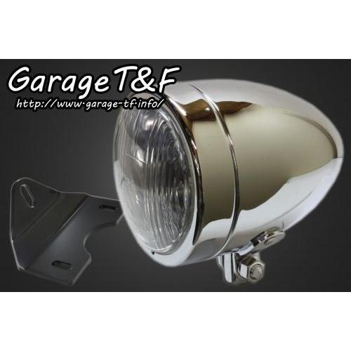 Garage T\u0026F ガレージ 4インチスリムライト＆ライトステーキット タイプG タイプ：ロング(レンズ部分：約103mm／全長約140mm) KAWASAKI カワサキ 灯火類