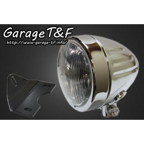 Garage T\u0026F ガレージ 4インチスリムライト＆ライトステーキット タイプG タイプ：スリットタイプ ショート(レンズ部分：約103mm／全長約110mm) 灯火類