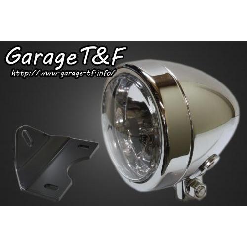 Garage T\u0026F ガレージ 4インチスリムライト＆ライトステーキット タイプG タイプ：プレーンタイプ ショート(レンズ部分：約103mm／全長約110mm) 灯火類