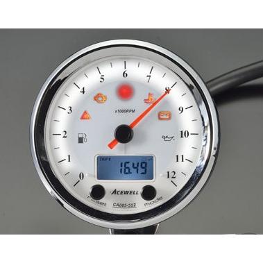 ACEWELL エースウェル 多機能デジタルメーター 回転数：6000rpm