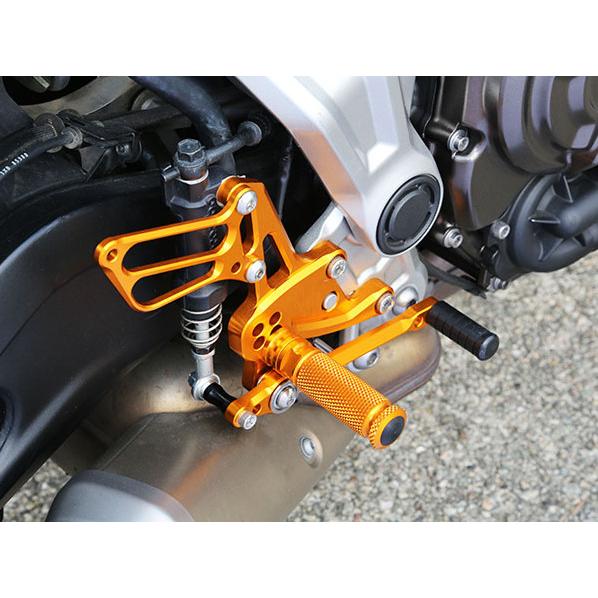 BABYFACE ベビーフェイス バックステップ カラー：ゴールド MT-07 FZ-07 YAMAHA ヤマハ ステップ 足回り