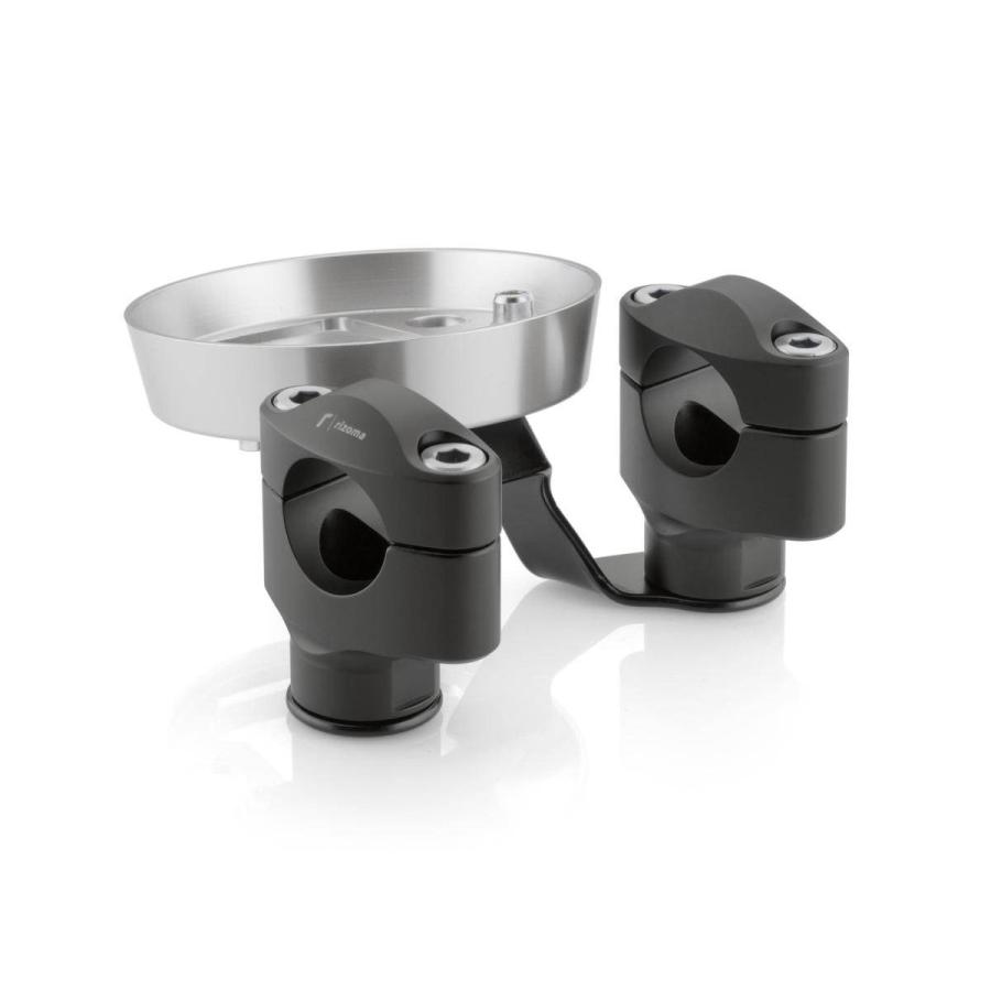 rizoma リゾマ ライザーキット メーターブラケット付 カラー：ブラック DUCATI ドゥカティ ハンドルポスト・ハンドルライザー ハンドル周辺パーツ ハンドル | rizoma