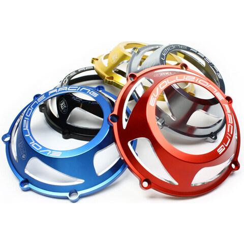 STM エスティーエム フラッシュ 360 ビレット クラッチカバー カラー：レッド ドライクラッチモデル DUCATI ドゥカティ エンジンパーツ エンジン_1
