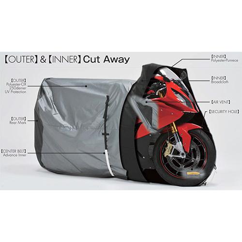 匠バイクカバー タクミバイクカバー 【匠-たくみ-】匠バイクカバーVer.2 【GL1800】 GL1800 HONDA ホンダ バイクカバー 保管・盗難防止用品 | レイト商会 | 02