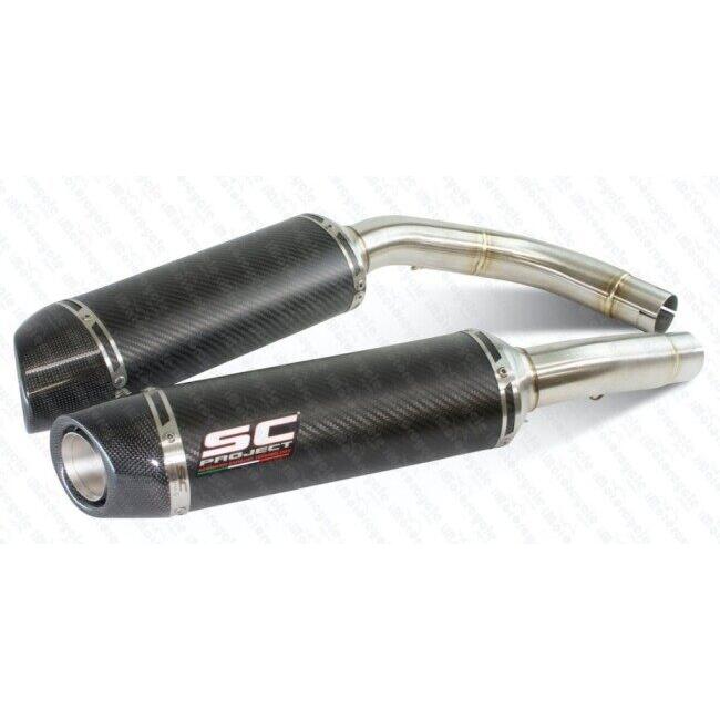 SC-PROJECT SCプロジェクト オーバル ツイン スリップオンサイレンサー サイレンサー材質：カーボン YZF-R1 YAMAHA ヤマハ スリップオンマフラー マフラー | SCーPROJECT | 01
