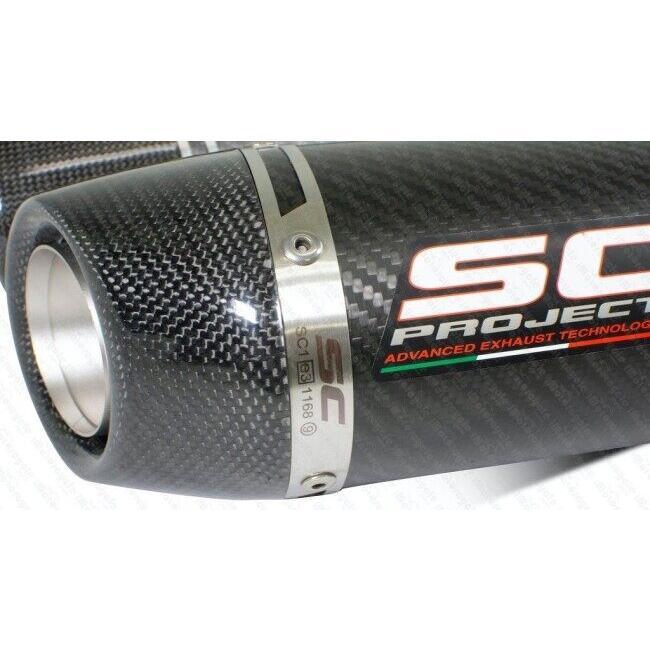 SC-PROJECT SCプロジェクト オーバル ツイン スリップオンサイレンサー サイレンサー材質：カーボン YZF-R1 YAMAHA ヤマハ スリップオンマフラー マフラー | SCーPROJECT | 03