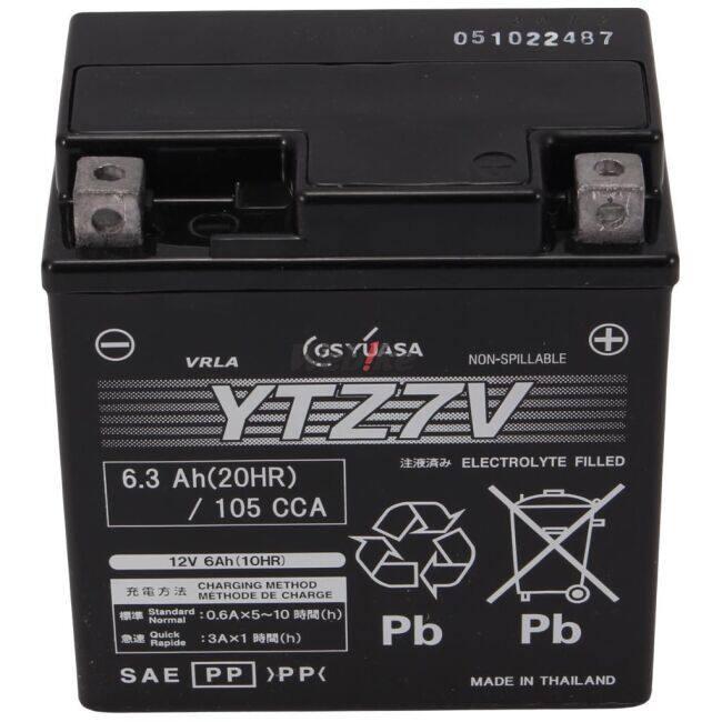 GSユアサ GS YUASA GSユアサ YTZ7V オートバイ用 制御弁型(MF)12V
