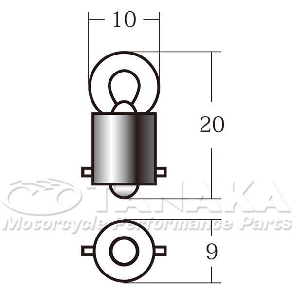 田中商会(TANAKA) タナカショウカイ メーター球 6V 1.7W メーター照明バルブ 灯火類 電装系 | ブランド登録なし | 01