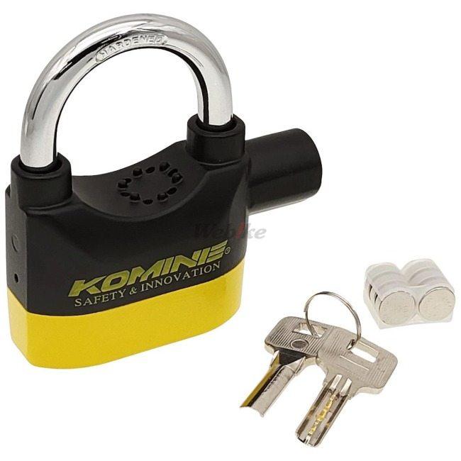 コミネ（Komine） LK-120 アラームパッドロック ディスクロック 保管